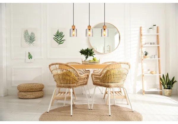 Globo 15768-3 - Lampada a sospensione su cavo ALEIDIS 3xE27/25W/230V