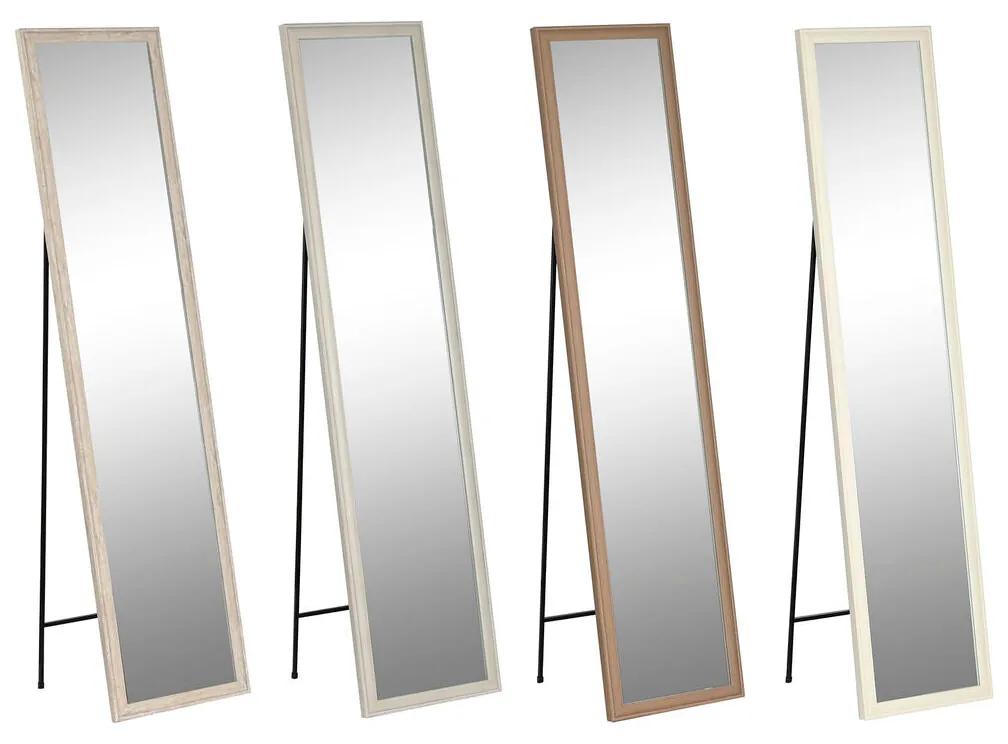 Specchio da terra Home ESPRIT Bianco Marrone Beige Grigio 36 x 3 x 156 cm (4 Unità)