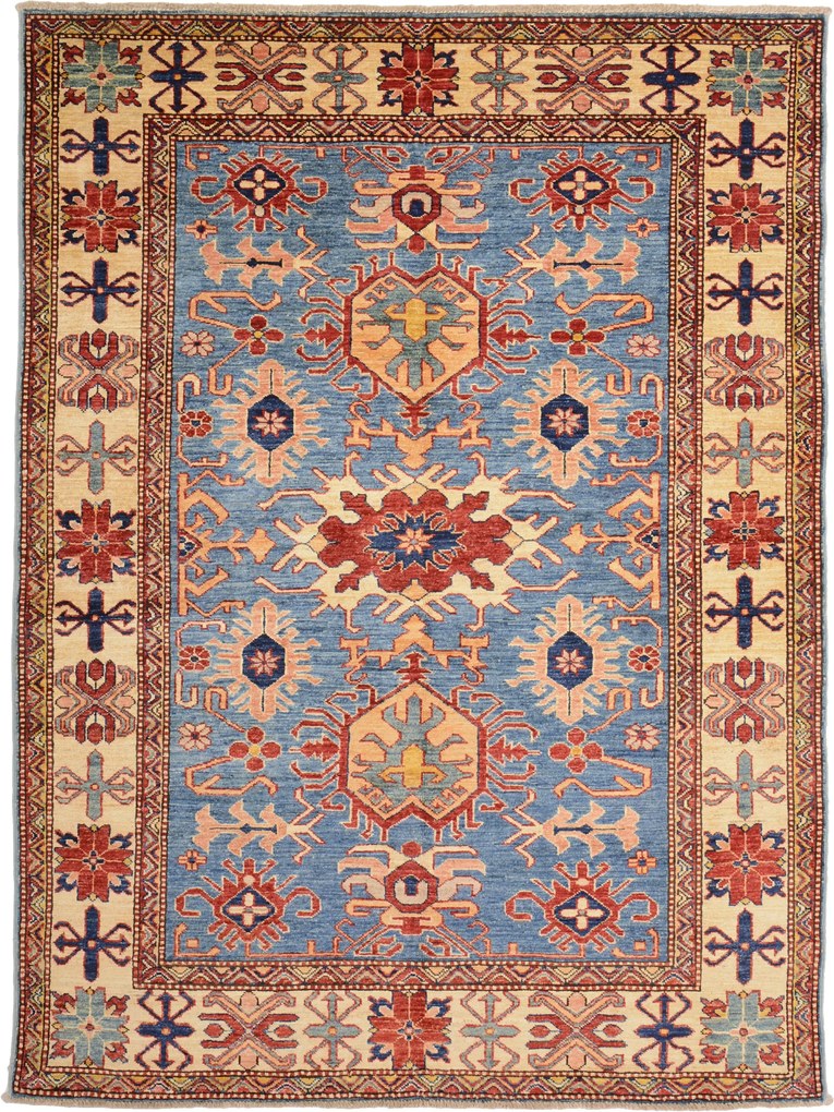 Kazak Tappeto 150x200 (Indian) Annodato A Mano