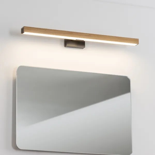 Brilagi-Illuminazione a LED per specchi da bagno WOODY MIRROR LED/12W/230V IP44 quercia/nero
