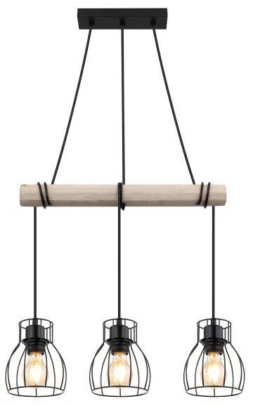 Globo 15326-3H - Lampadario a sospensione con filo MINA 3xE27/40W/230V