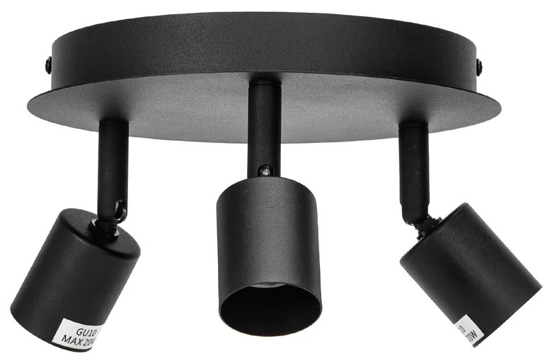 Lampadario da soffitto Tris Nero 3 x GU10 Aigostar