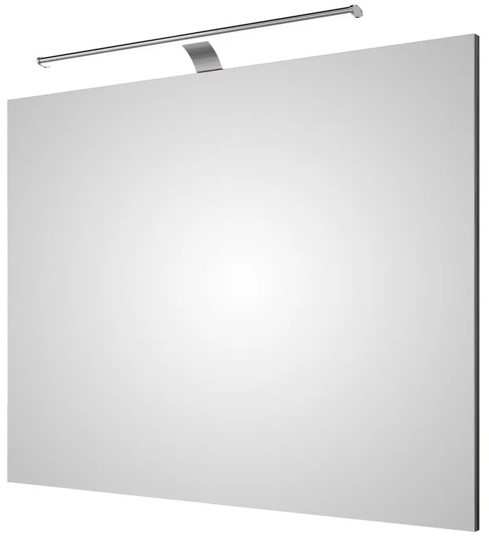 Specchio con illuminazione integrata completo di faretto bagno Solitaire L 90 x H 70 cm