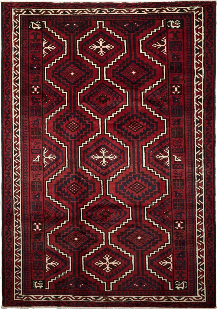 Lori Tappeto persiano 220x320 Rosso (Iran) Annodato A Mano