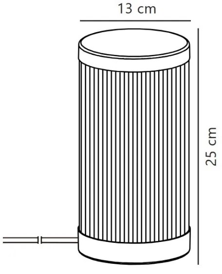 Nordlux - Lampada da tavolo da esterno COUPAR 1xE27/25W/230V nero