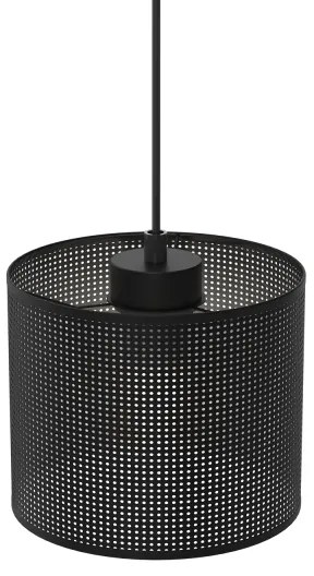 Lampadario a sospensione con filo LOFT SHADE 1xE27/60W/230V diametro 18 cm nero