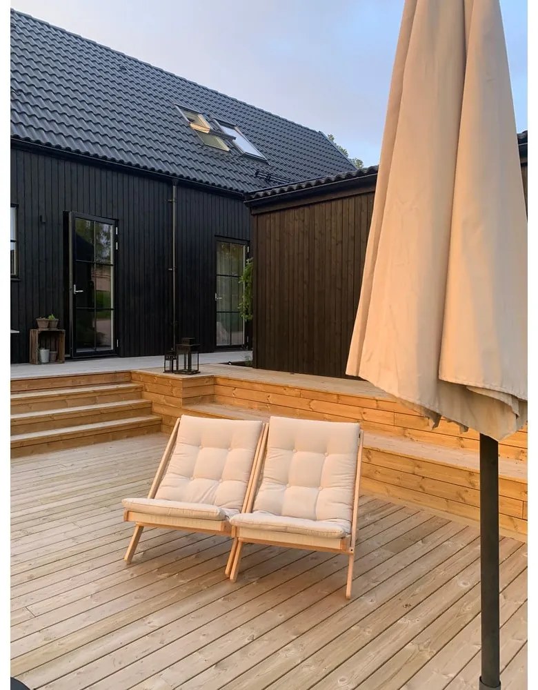 Sedia pieghevole Raw/Navy Boogie - Karup Design