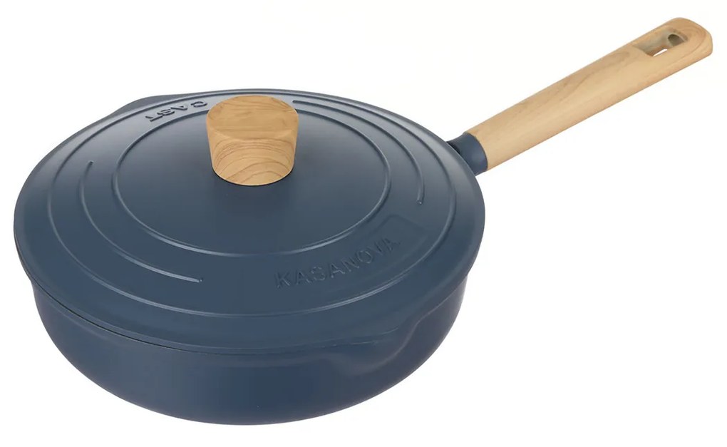 Padella alta 24 cm con coperchio blu Pot Art