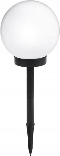 Lampada solare a LED 1,2V 6500K (luce fredda) 200 mAh Ø 20 cm IP44 bianco/nero