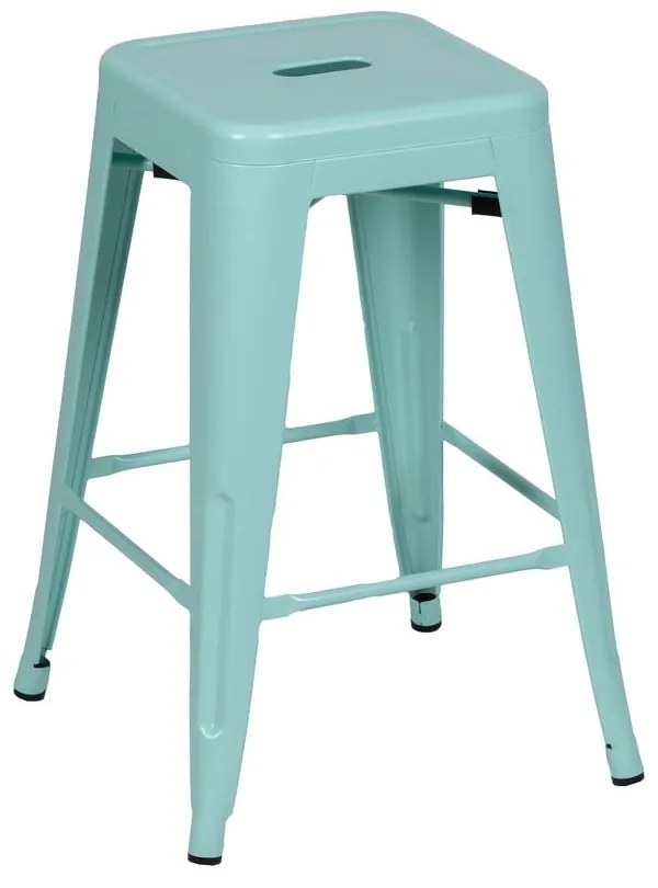 Set di sedie da bar turchese in metallo 2 pz (altezza della seduta 61 cm) – Ixia