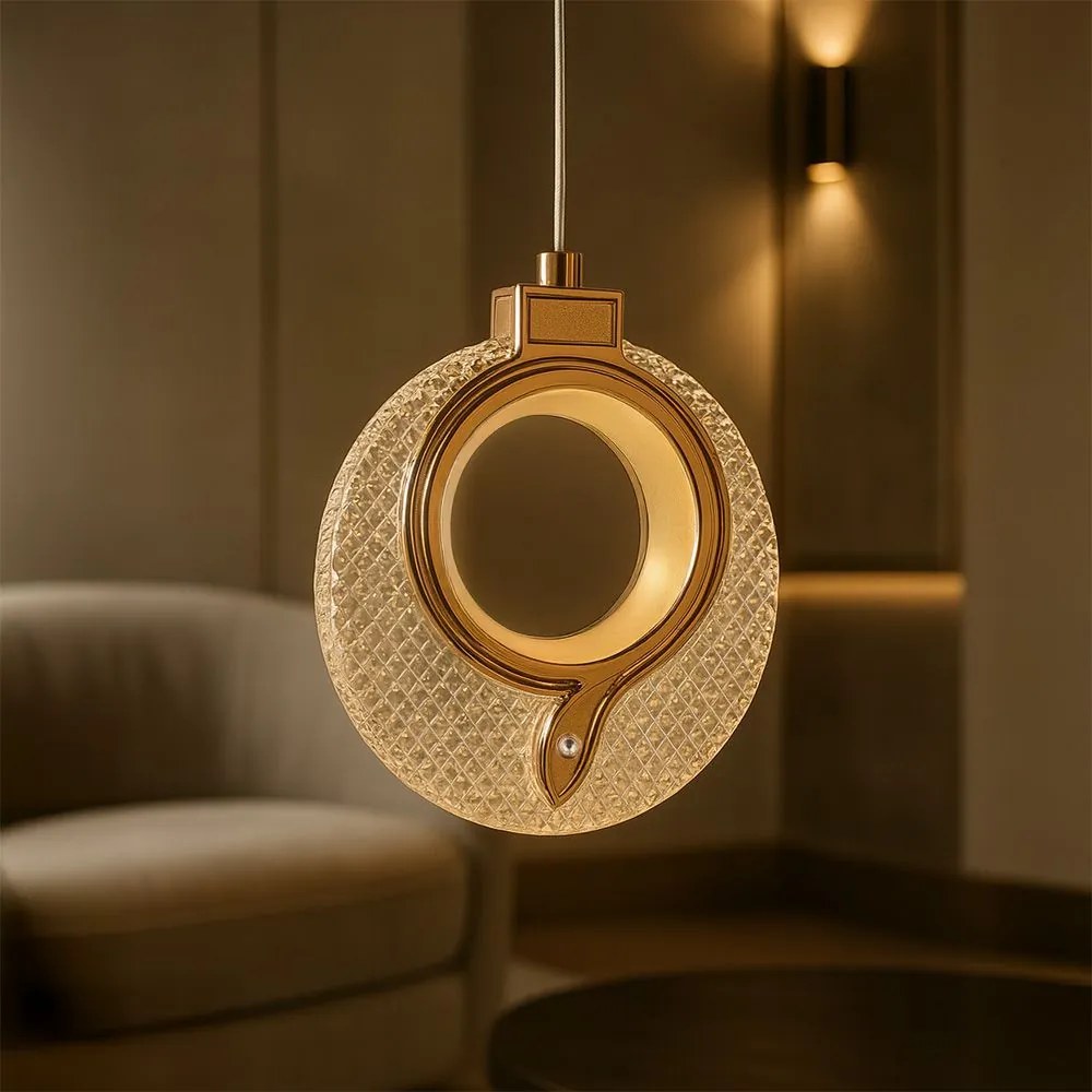 Lampadario a Sospensione in Cristallo LHJ110-1CP LIGHT ROSE GOLD