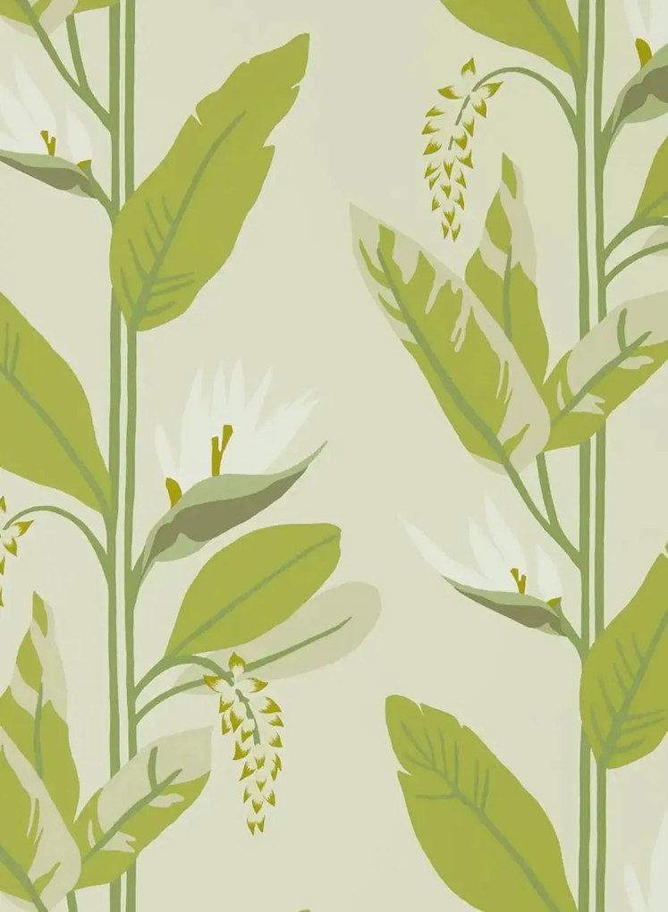 Harlequin Carta da parati Llenya - Lime/ Jade/ Pebble