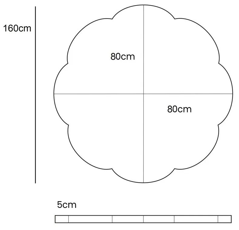Palestrina per bambini rosa 160x160 cm – Meowbaby