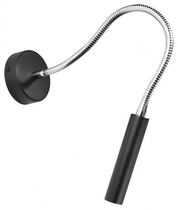 Applique da Parete in Acciaio Axil G9 Orientabile Nera da interno Colore Nero