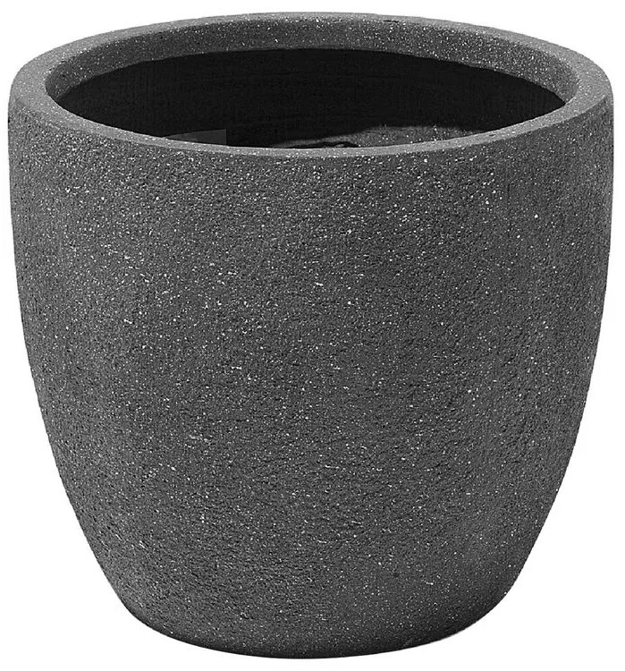 Vaso per piante grigio scuro 36 x 36 x 32 cm KANNIA Beliani