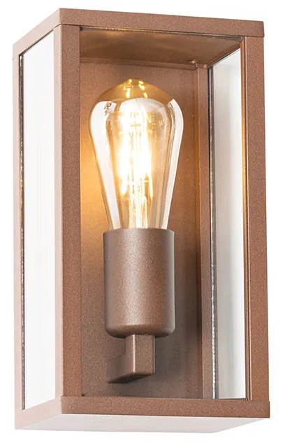 Lampada da parete smart marrone ruggine 26 cm IP44 incl. WiFi ST64 - Charlois