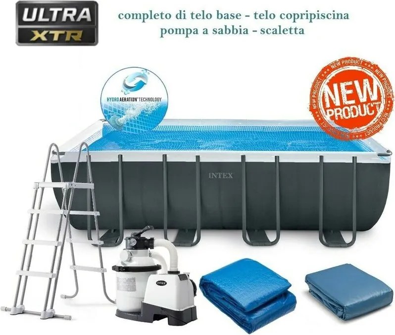 26356NP nuova piscina fuoriterra ultra xtr 549x279x132 cm + pompa a sabbia - Intex