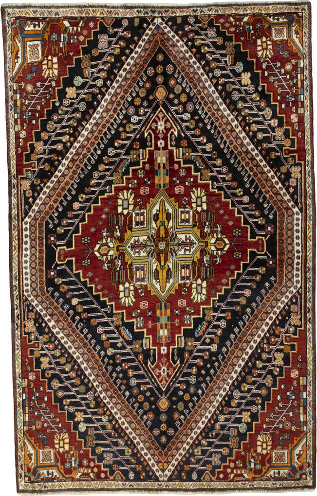 Shiraz Tappeto persiano 170x260 Blu (Iran) Annodato A Mano