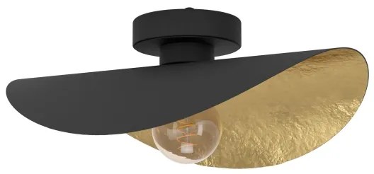Eglo 390391 - Plafoniera SACEDA 1xE27/40W/230V nero/oro