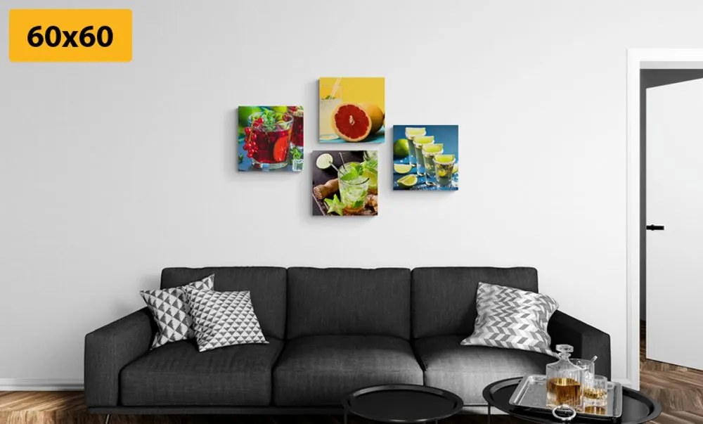 Set di quadri – Drink dai colori vivaci