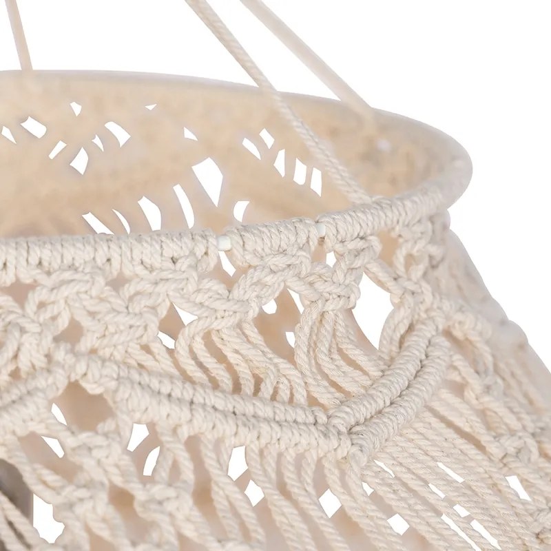 Paralume in macramè naturale 90 cm