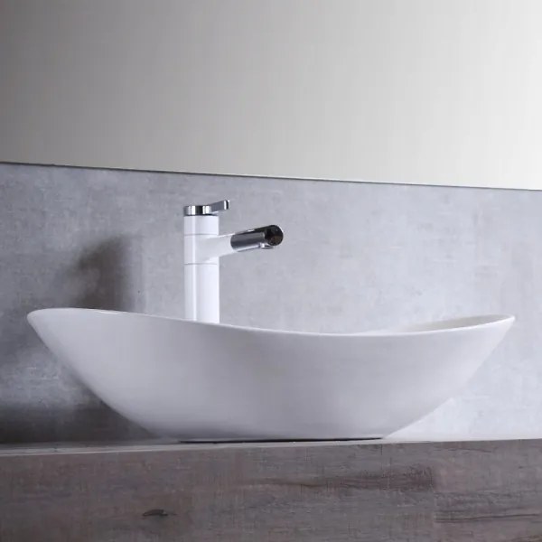 REA-U0441 - Lavabo da appoggio ROYAL 35,5x61,5 cm ceramica/bianco lucido