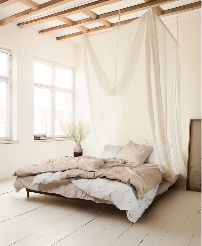 Set copripiumino e federa bianco in percalle di cotone per letto singolo 140x200 cm Daisy – JUNA