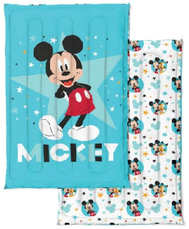 Trapunta invernale letto singolo Topolino Disney  Colore Azzurro, Dimensioni e Misure Singolo