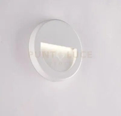 Applique led segnapassi smile bianca 3w 250lm cct 3000k / 3500k / 4...