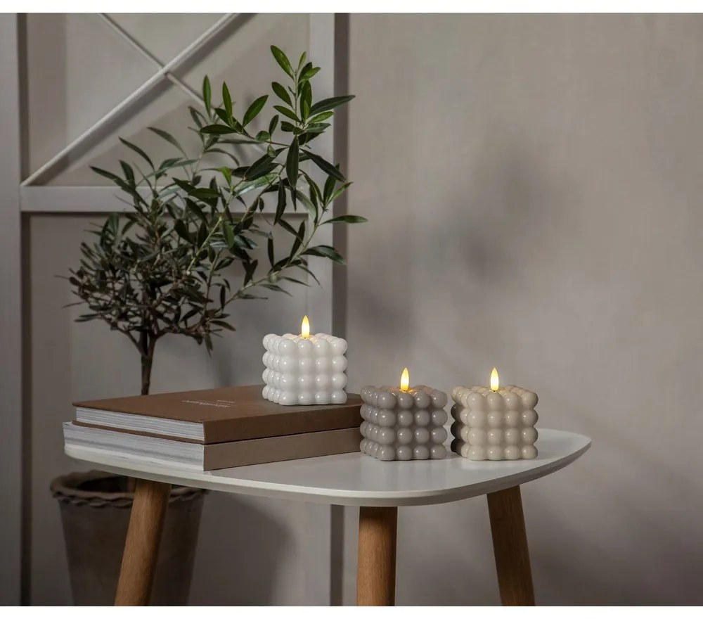 Candela LED a cera bianca Dot, altezza 9,5 cm Flamme - Star Trading