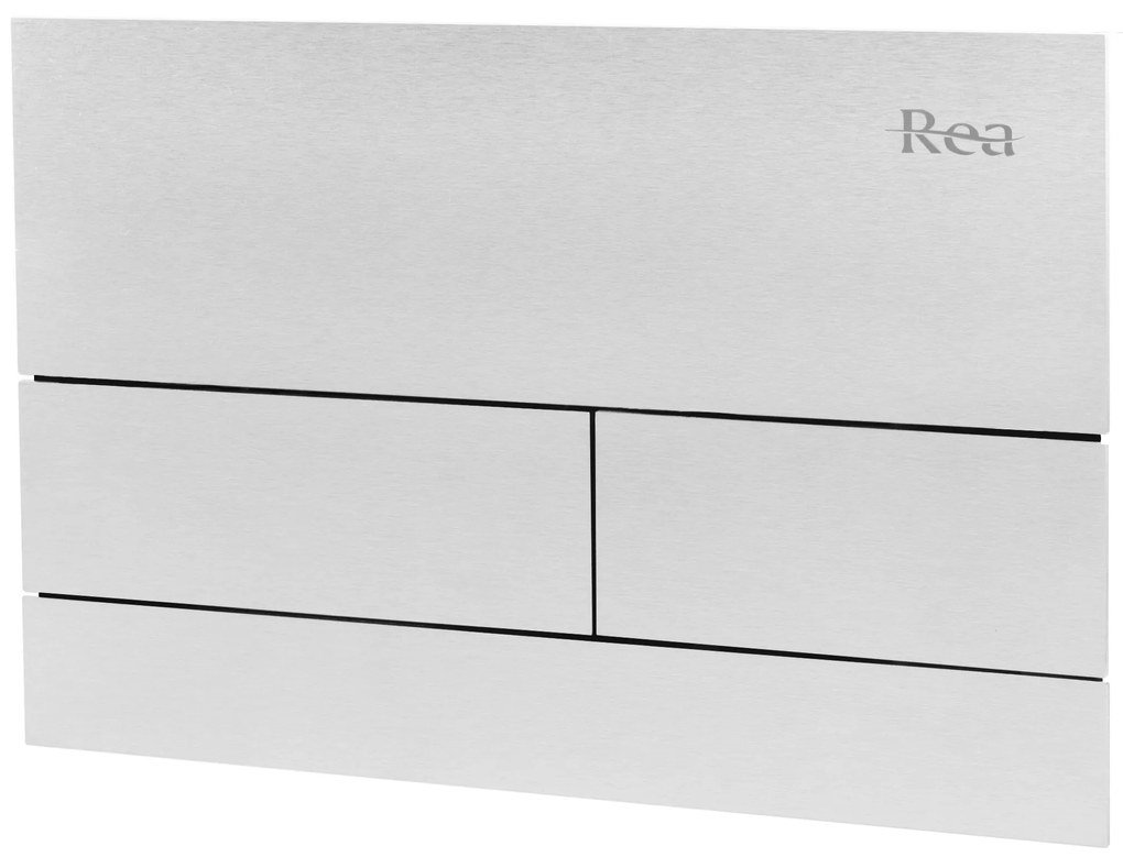 Pulsante per supporto set da incasso WC K011A-Q Rea T Brush Steel