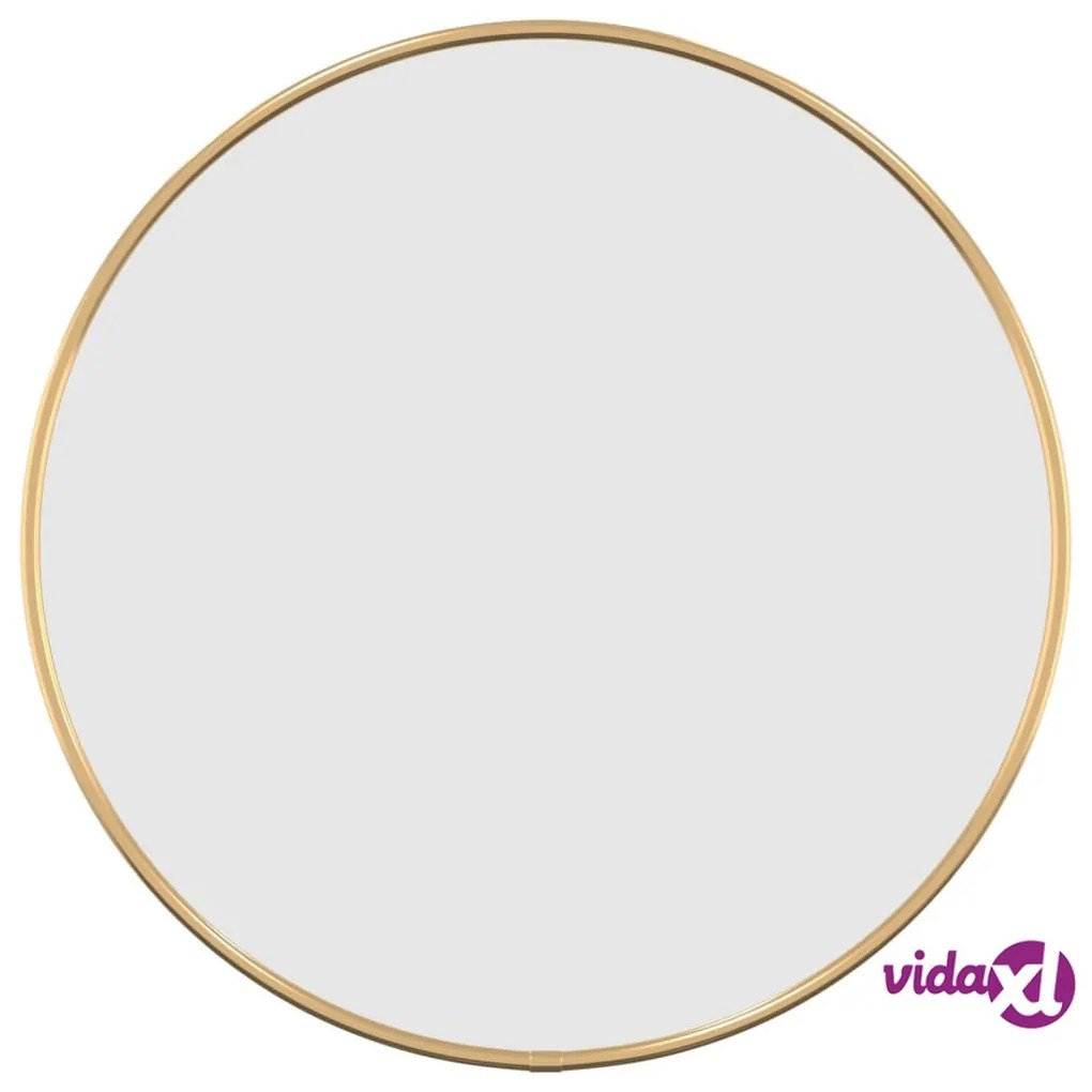 vidaXL Specchio da Parete Dorato Ø 40 cm Rotondo