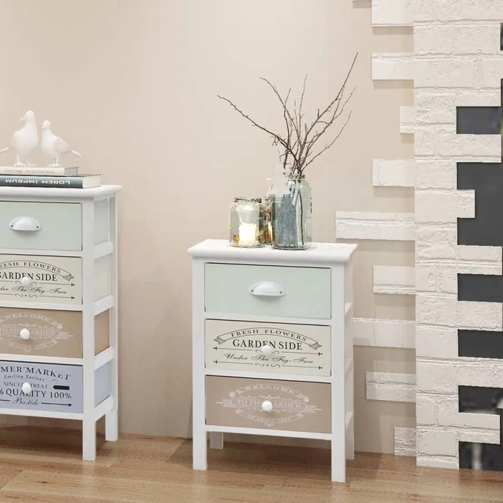 Mobile İn Stile Francese Con 3 Cassetti İn Legno /