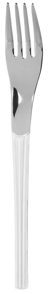 Forchetta bianca Iris Eme in acciaio inox