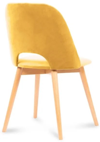 Sedia da pranzo TINO 86x48 cm giallo/faggio