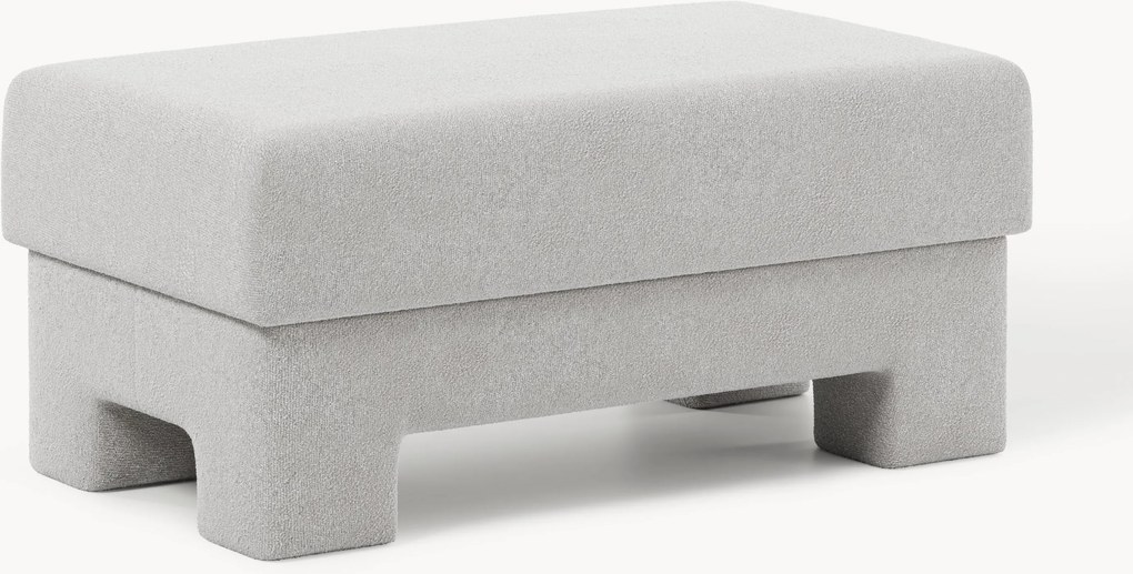 Poggiapiedi da divano in bouclé Atlas