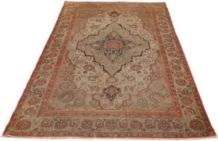 Antik Stilizzato Beige Rosso 130x220 Cm