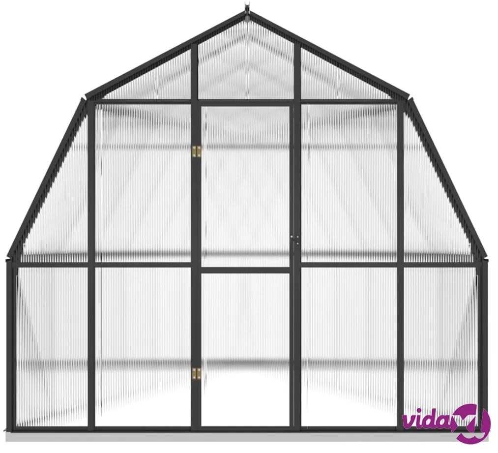 vidaXL Serra con Telaio di Base Antracite 12,63 m² in Alluminio
