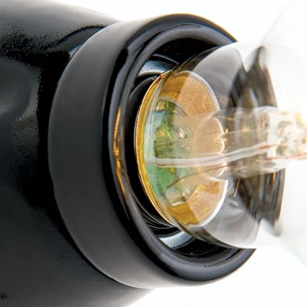 Orion - Applique FROST 1xE27/60W/230V nera