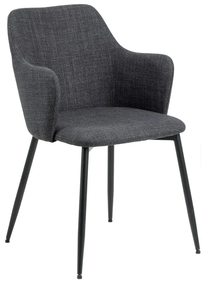 Set di sedie da pranzo color antracite in imbottito 2 pz Ilsa – Actona