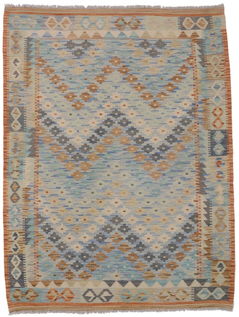 Kilim Tappeto 140 x 110 (Afghanistan) Tessuto A Mano