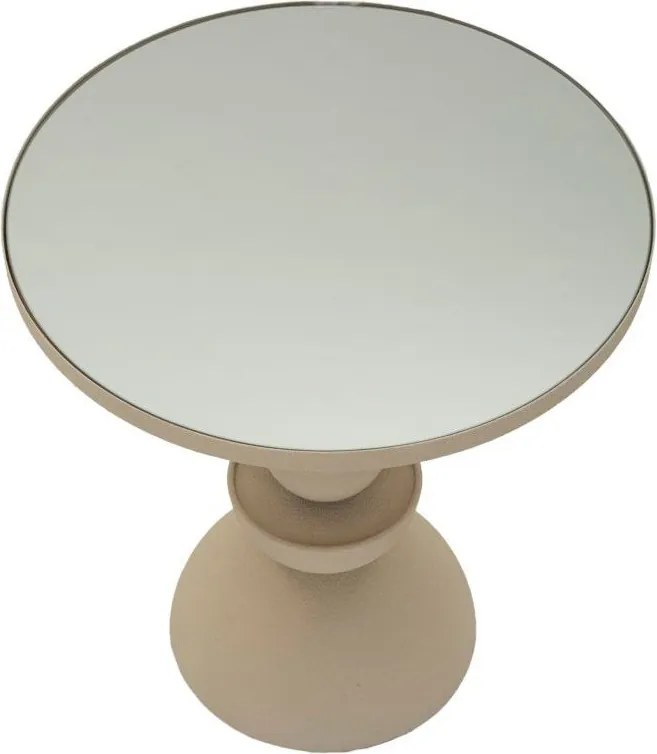 Tavolino rotondo con piano in vetro ø 40,5 cm Dune – Mauro Ferretti