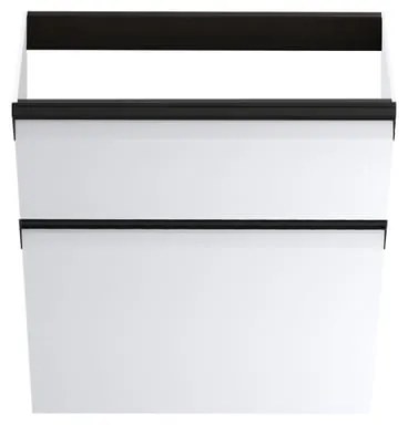 Mobile da bagno sospeso sotto lavabo Fusion L 59.5 x H 60 x P 45.5 cm bianco opaco, 2 cassetti