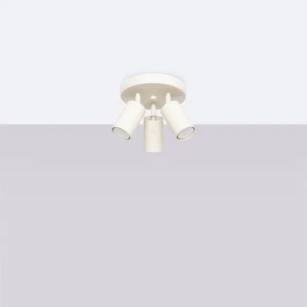 Sollux SL.1497 - Faretto RING 3xGU10/10W/230V color crema