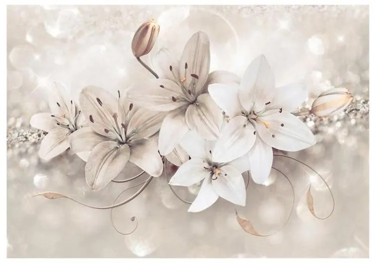 Fotomurale adesivo  Diamond Lilies  Larghezza x Altezza Home decor 147x105