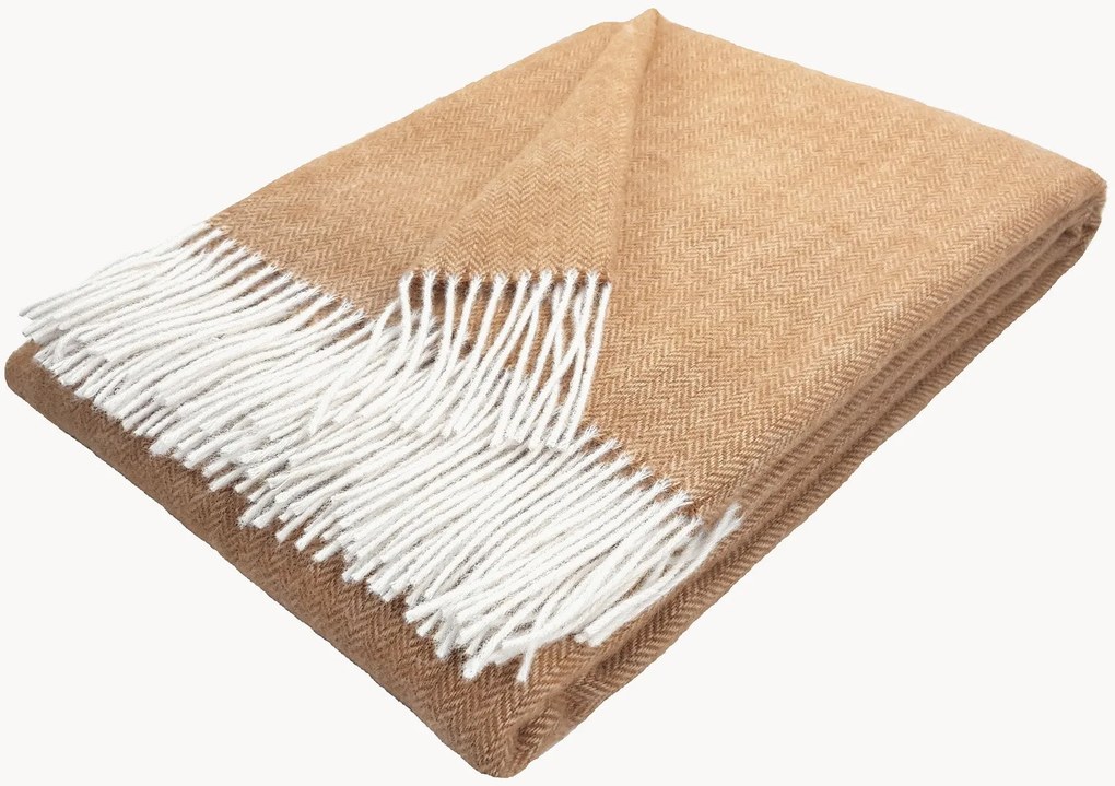 Coperta in lana con motivo a zig-zag Tirol