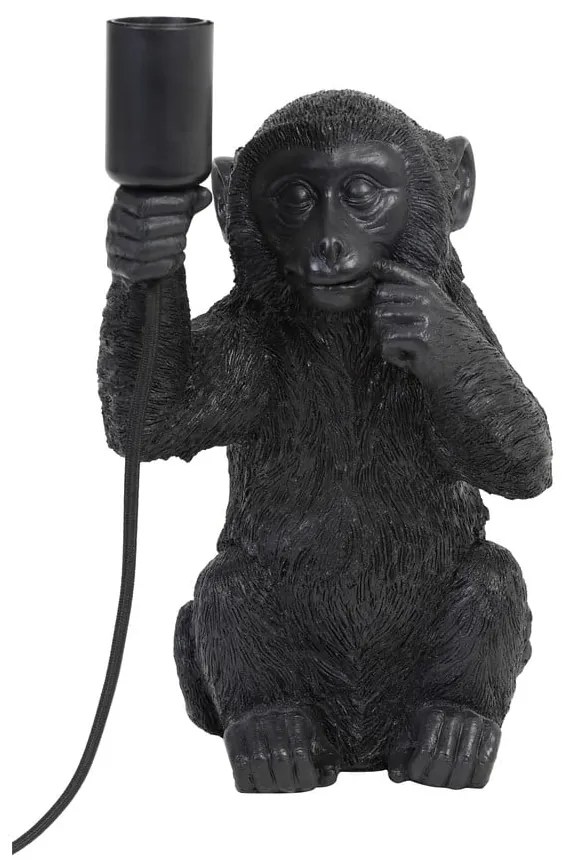 Lampada da tavolo nera (altezza 34 cm) Monkey - Light & Living