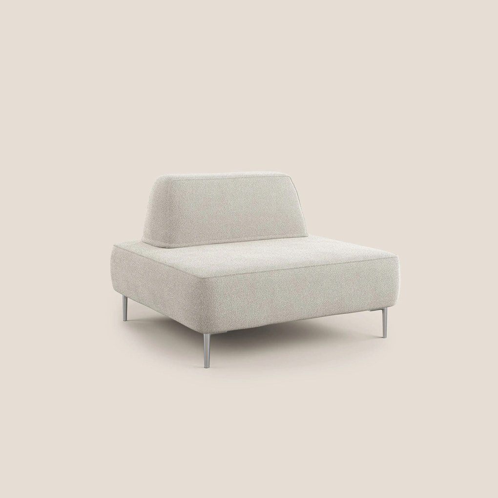 Newton poltrona modulare con schienali movibili T07 bianco