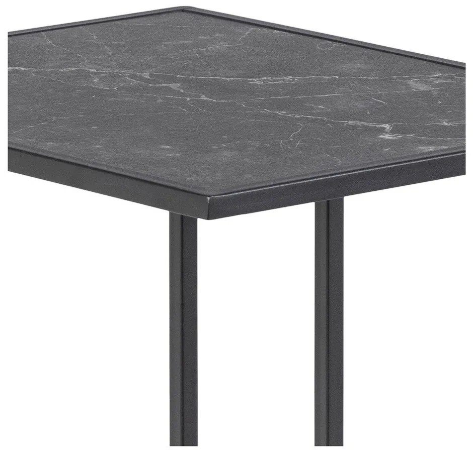 Tavolino con piano effetto marmo 43x35 cm Infinity – Actona