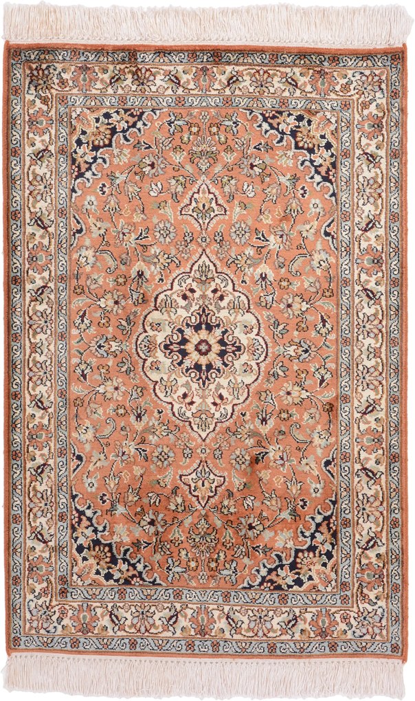 Cashmere Silk Tappeto orientale 60 x 100 (Indian) Annodato A Mano